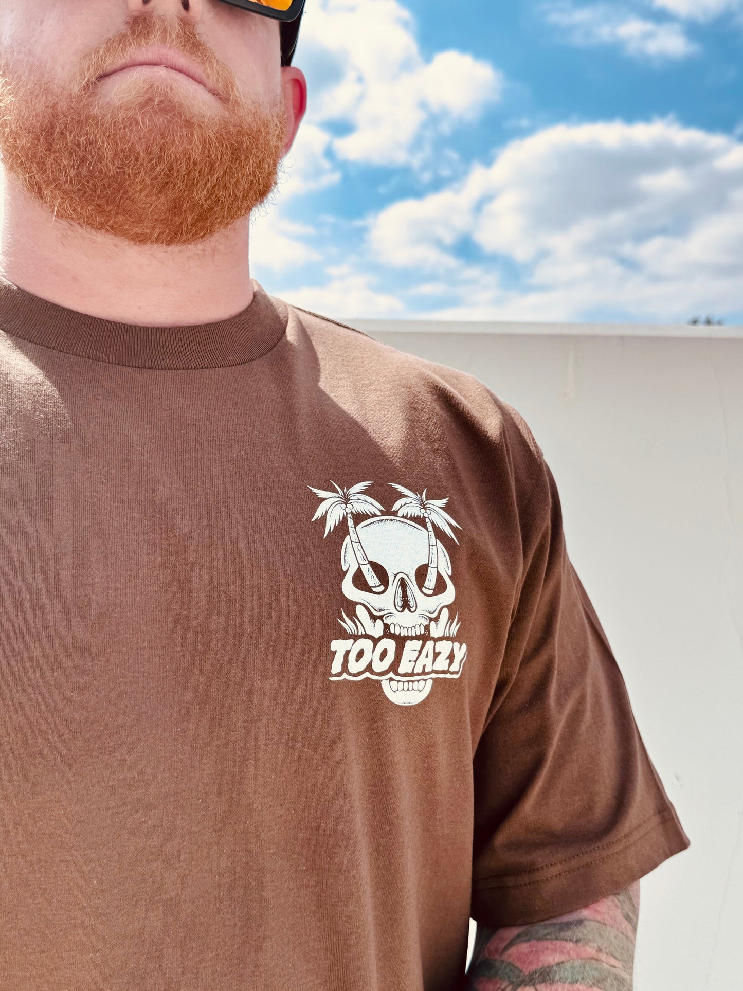 Brown Skull Tee